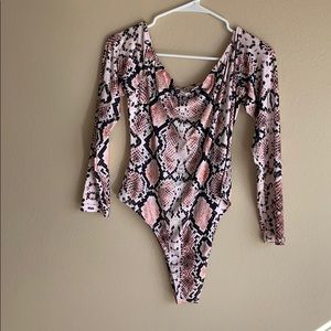 Snakeskin bodysuit